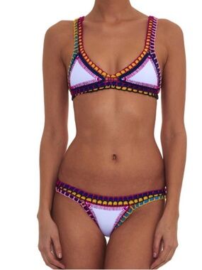 KIINI Bikini Yaz White
Multicolor Crochet Bikini Set
Sz. L